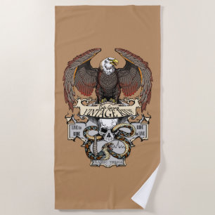 Ride To Live Live To Ride Biker design Beach Towel