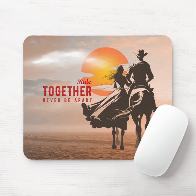 Ride together- A wonderful Western life (2) |  Mouse Pad (With Mouse)