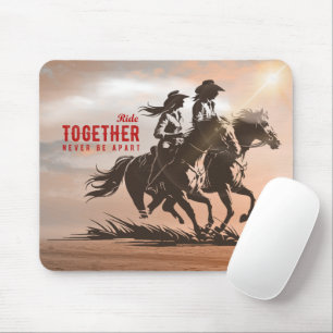 Ride together- A wonderful Western life Mouse Pad