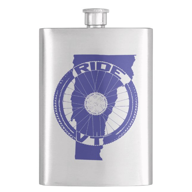 Ride Vermont Hip Flask (Front)