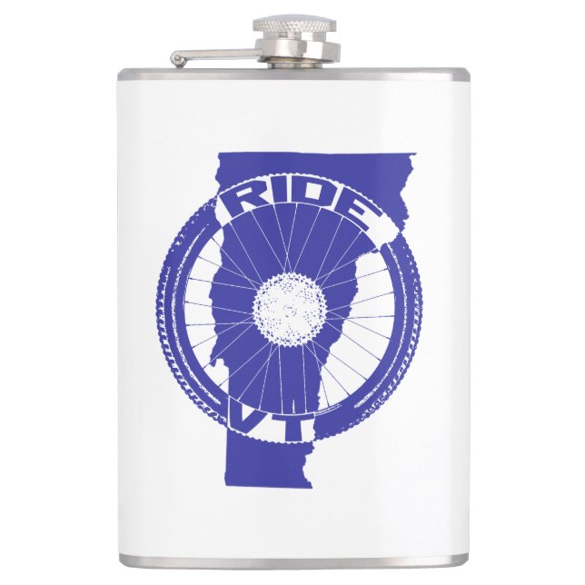 Ride Vermont Hip Flask (Front)