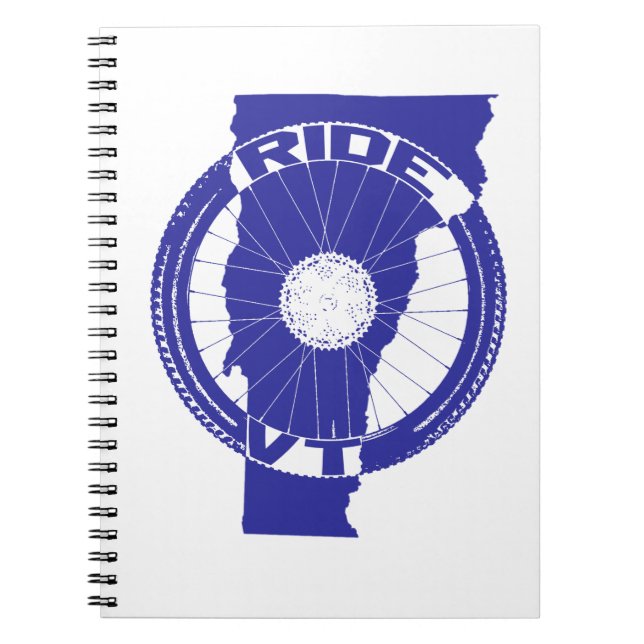 Ride Vermont Spiral Notebook (Front)