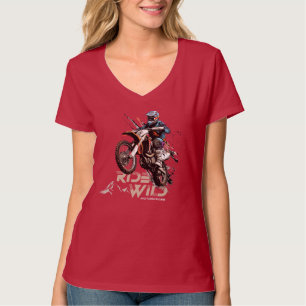 Ride Wild   Women's V-Neck T-Shirt