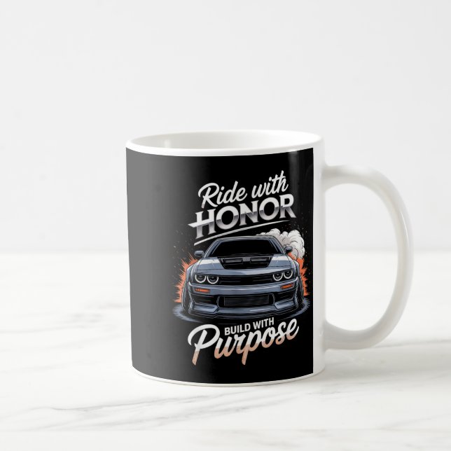 Ride With Honor Car Lover  Coffee Mug (Right)