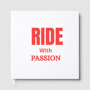 Ride With Passion – Inspirational Motorcycle Typog Guest Book