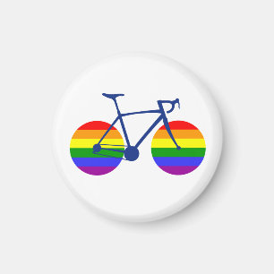 Ride With Pride Bike Magnet