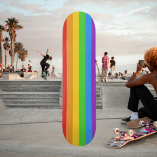 Ride with Pride: Rainbow Flag Skateboard