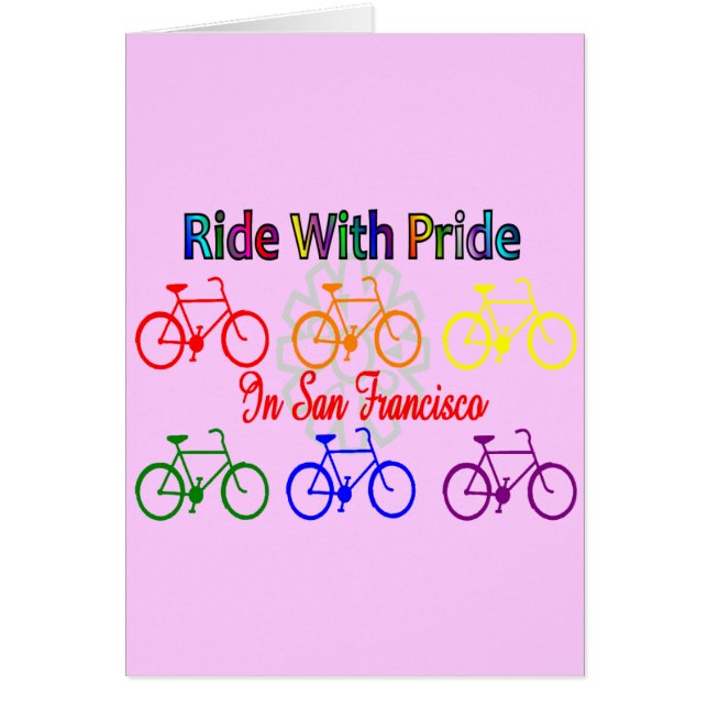 ride with pride SF--Gay Lesbian cyclist (Front)