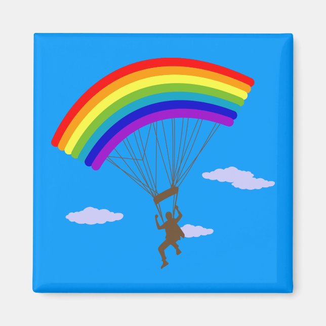 Ride with rainbow Magnet (Front)