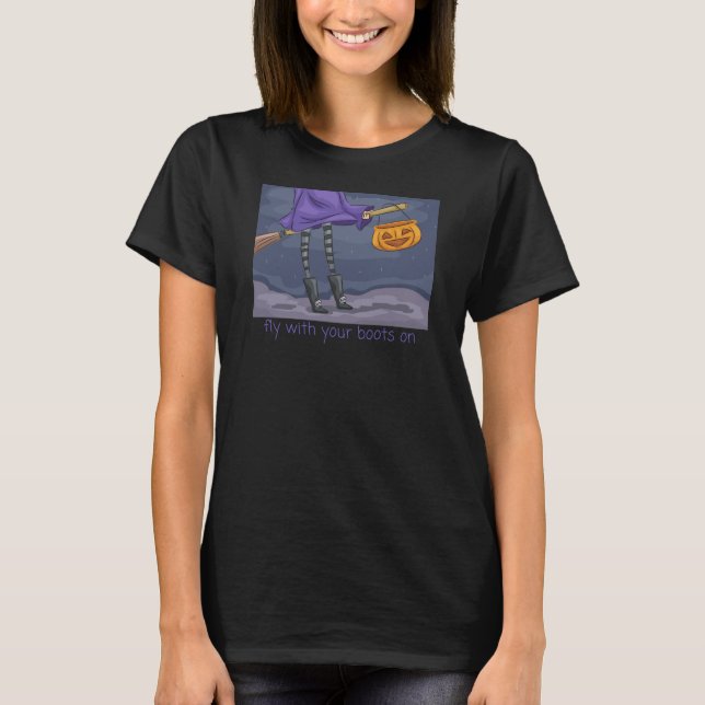 Ride with your boots on T-Shirt (Front)