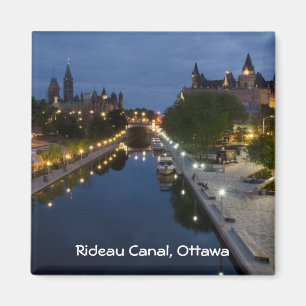 Rideau Canal and Sussex Drive at night. Magnet