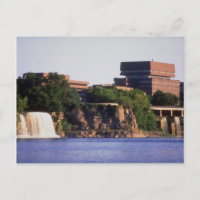 Rideau Falls and Pearson Building, Ottawa, Ontario