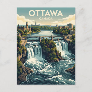 Rideau Falls Canada Postcard