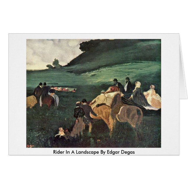 Rider In A Landscape By Edgar Degas (Front Horizontal)