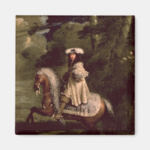 Rider in Blue Magnet