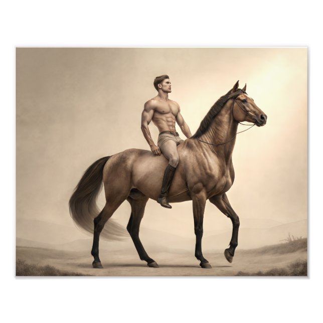 Rider of Legends - Horse Riding Hunk Photo Print (Front)