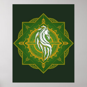 Rider of Rohan Heraldic Colours Poster
