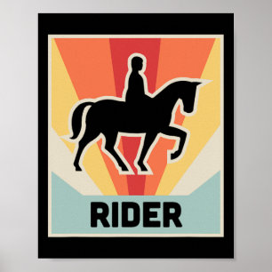 Rider Vintage Horseback Riding Poster