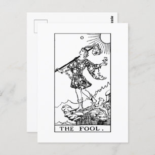 Rider Waite Tarot Major Arcana The Fool Postcard