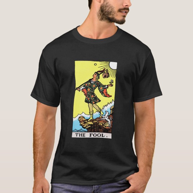 Rider Waite Tarot Major Arcana The Fool  T-Shirt (Front)
