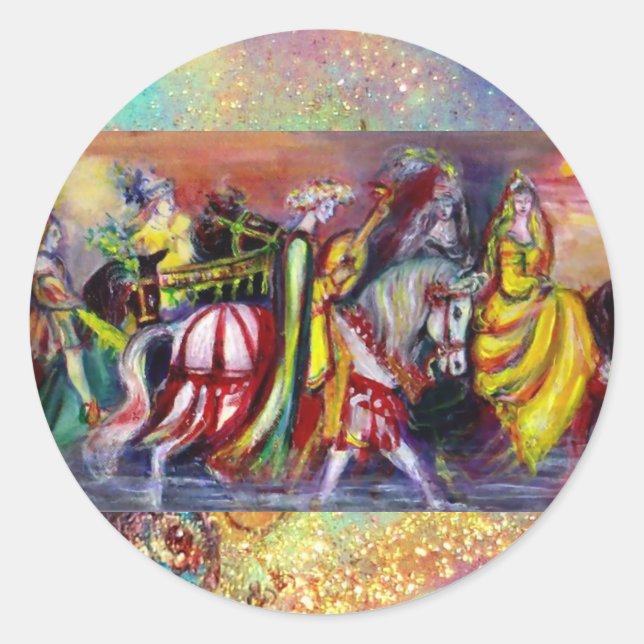 RIDERS  IN THE NIGHT CLASSIC ROUND STICKER (Front)