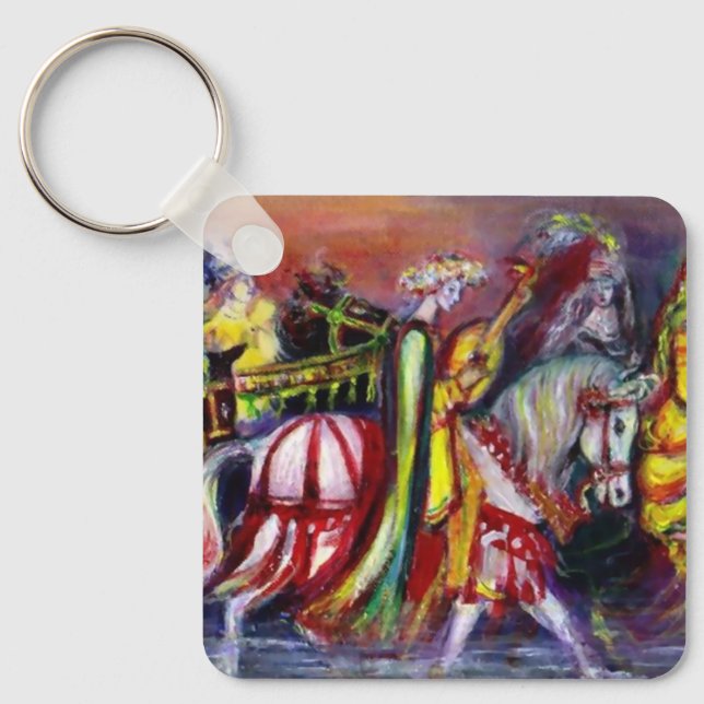 RIDERS IN THE NIGHT detail Key Ring (Front)