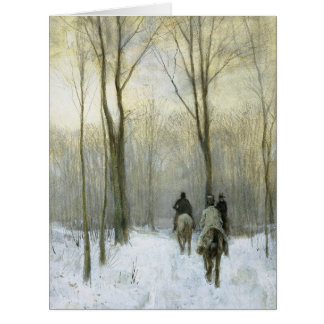 Riders in the Snow in the Haagse Wood, Anton Mauve