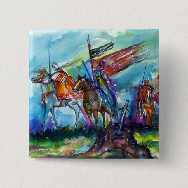 RIDERS IN THE STORM 15 CM SQUARE BADGE (Front)