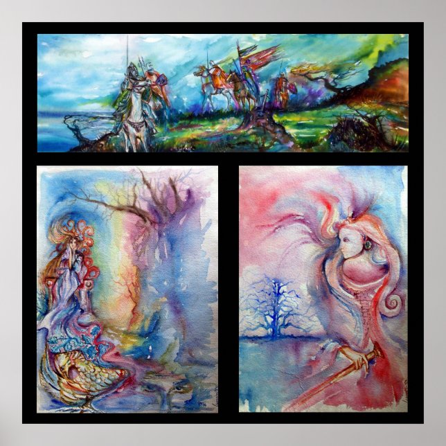 RIDERS IN THE STORM AND LEGEND OF AVALON POSTER (Front)