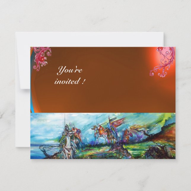 RIDERS IN THE STORM gem orage Invitation (Front)