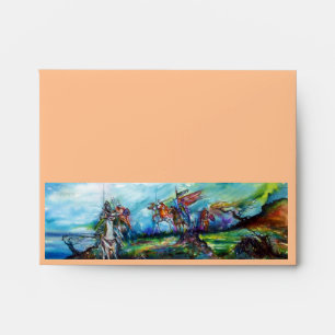 RIDERS IN THE STORM Mediaeval Knights Horseback Envelope
