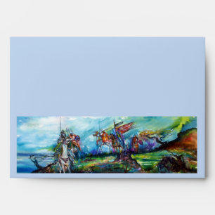 RIDERS IN THE STORM Mediaeval Knights Horseback Envelopes