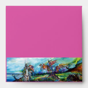 RIDERS IN THE STORM Mediaeval Knights Horseback Envelopes