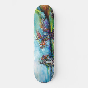 RIDERS IN THE STORM Mediaeval Knights Horseback Skateboard