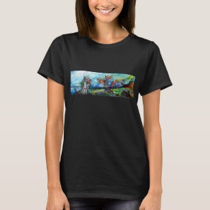 RIDERS IN THE STORM Mediaeval Knights Horseback T-Shirt