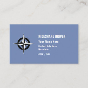 Rideshare Driver Business Card