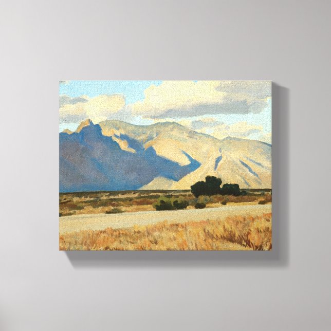 Ridge and Rillito, Arizona by Maynard Dixon Canvas Print (Front)