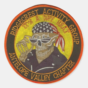 Ridgecrest HOG Logo Classic Round Sticker