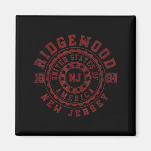 Ridgewood Nj _ New Jersey _ Vintage City Apparels  Magnet