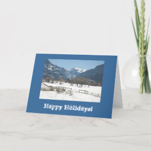 Ridgway Valley Winter Photo Holiday Card