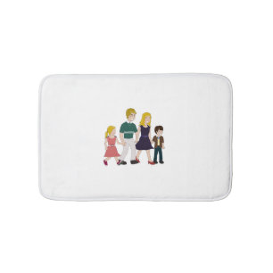 Ridiculously Happy Family Bath Mat