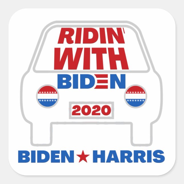 Ridin' With Biden 2020 Stickers (Front)