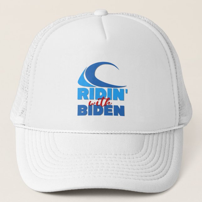 RIDIN' WITH BIDEN Trucker Hat (Front)