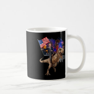 Riding A Dinosaur T-rex Suppor Trump 2020 Coffee Mug