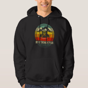 Riding A Motorcycle Is My Retirement Plan Vintage Hoodie