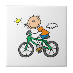Riding Bicycle - Male Tile