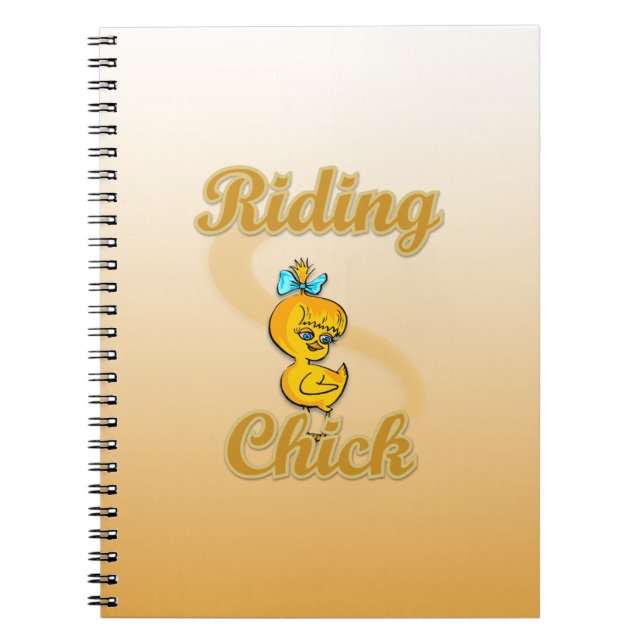 Riding Chick Spiral Notebook (Front)