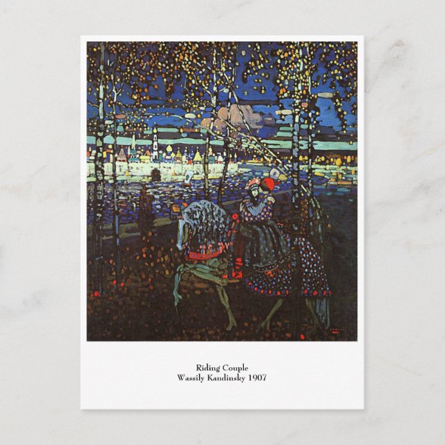 Riding Couple, Wassily Kandinsky 1907 Postcard (Front)