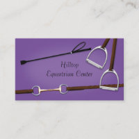 Riding Crop & Horse Tack Purple Equestrian