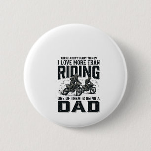 Riding Dad Vintage Engraving Motocross Quote Desig 6 Cm Round Badge